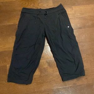 Black Lululemon Capri Dance Studio Pants